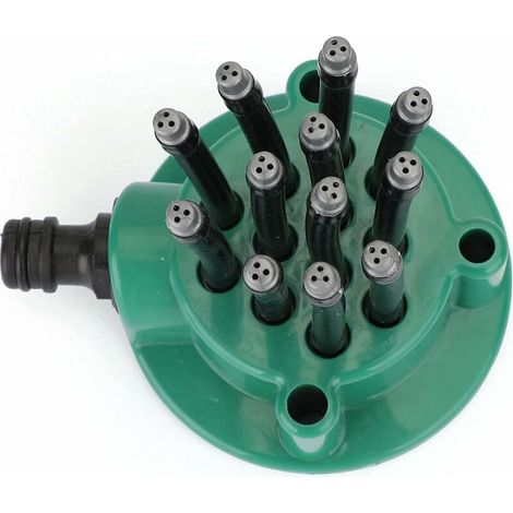 Arroseur automatique flexible à 360° pour jardin, 10 x 9 x 9 cm, vert-AquaForge (1/5)