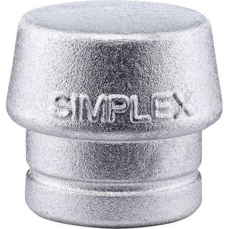 Schonhammerkopf SIMPLEX Kopf-Ø 50mm Weichmetall silber hart HALDER (1/5)