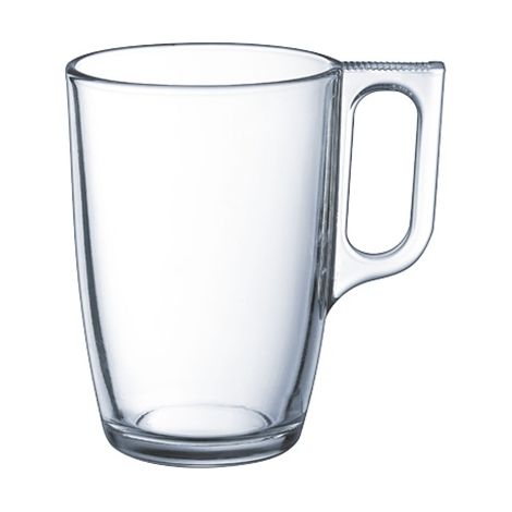 Set 6 Tazze Tazzone Latte Mug in Vetro Trasparente 32 cl Luminarc