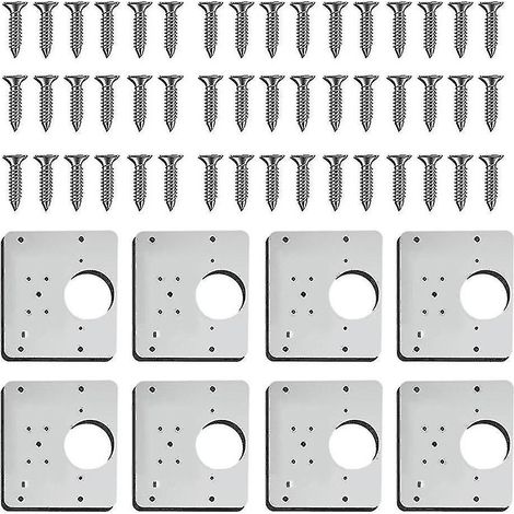 2pcs/4pcs/8pcs Hinge Repair Plate For Cabinet Furniture Drawer Window Stainless Steel Plate Repair Accessory (1/3)