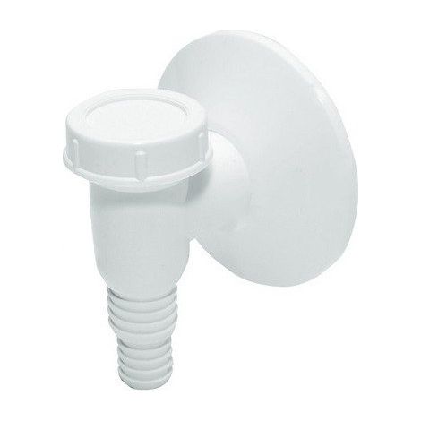 Sifone per lavatrice, montaggio a superficie, bianco - HT/514/K