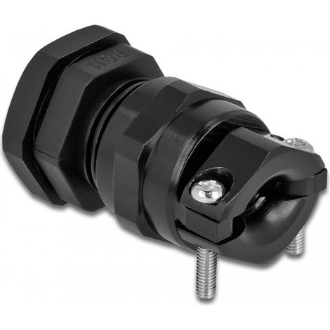 DELOCK PRESSE-ÉTOUPE PG11 AVEC DÉCHARGE DE TRACTION ET PROTECTION ANTI-COURBURE - NOIR 60353