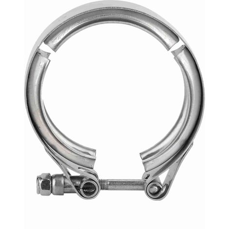 Collier D'échappement, Acier Inoxydable Universel 2.5 Pouces 63mm Voiture Auto V Bande Turbo Tuyau de Descente Vis M6 (1/5)
