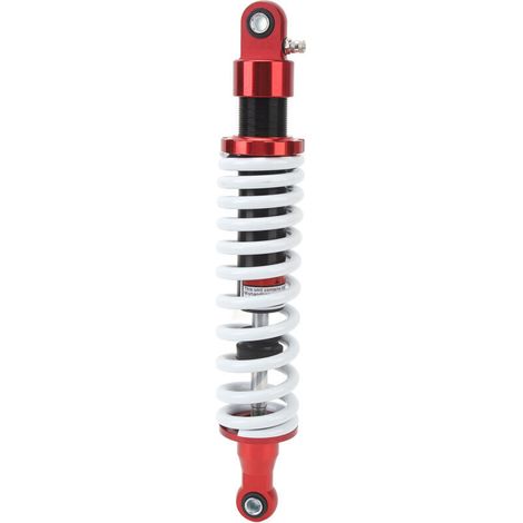 Jeffergarden Amortisseur de moto 360 mm, suspension réglable en alliage d'aluminium CNC pour motos tout-terrain, VTT, karts et scooters de 70 à 150 cm³.