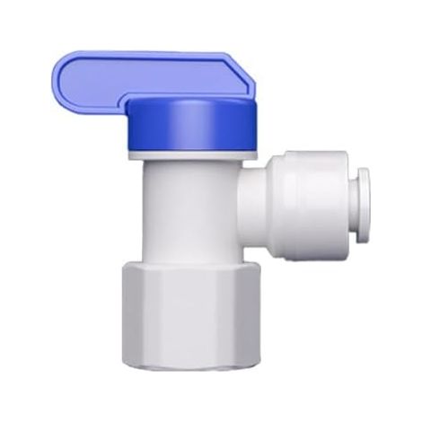 Robinet à boisseau sphérique 3/8" à connexion rapide : raccords de tube de purificateur d'eau pour système d'osmose inverse RO, connecteur rapide pour systèmes de filtre à eau pure (1/5)