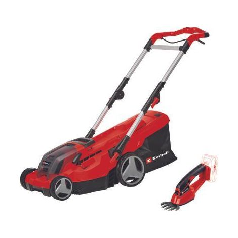 Cortacésped inalámbrico GE-CM 36/37 Li + 2 baterías de 3Ah + 2 cargadores Power X-Change EINHELL (1/5)