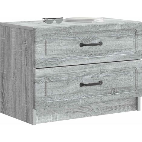 Maison Exclusive - Nachttisch Graues Sonoma 62 x 34,5 x 44,5 cm H