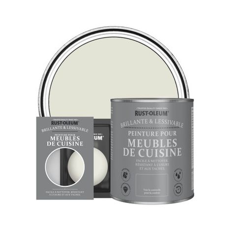 Peinture pour Meubles de Cuisine, Finition Brillante - Ciment (1/3)