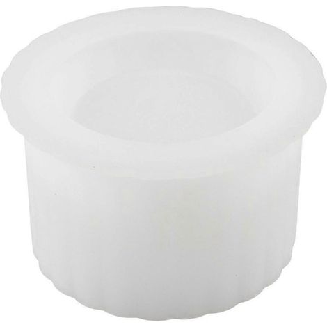 Moule en Silicone pour Tasse en Ciment DIY avec Gouttes Cristallines - Coupe à Bougie Décorative en Plâtre (1/4)