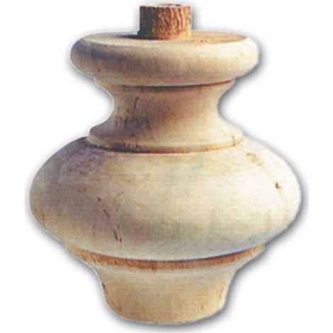 GAMBA IN LEGNO ONTANO A CIPOLLA ART.03.0031 MM.120XH.80