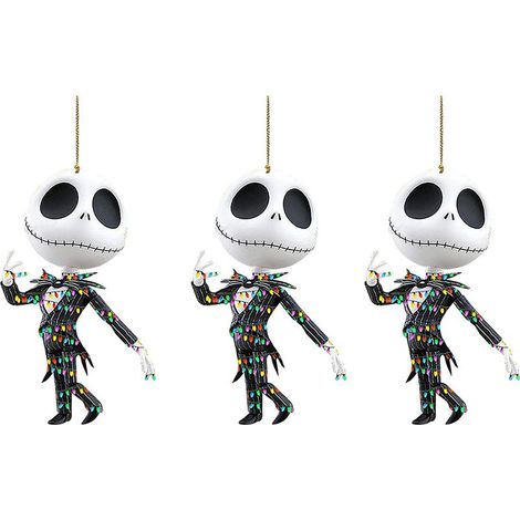 Lot de 3 ornements suspendus Halloween en acrylique, pendentifs pour sapin de Noël, voiture ou décoration de fête, cadeaux de saison. (1/5)