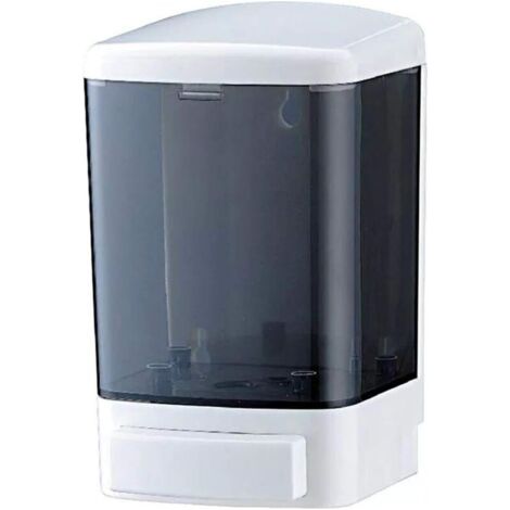 Distributeur de savon manuel mural pour cuisine et salle de bain, distributeur de savon commercial pour liquides, shampoing, gel, chambre en plastique - 1000 ml (1/4)