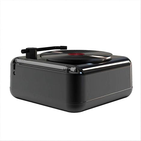 Platine vinyle portable, excellentes basses, anti-interférences, idéale pour les activités de plein air et le camping. (1/5)