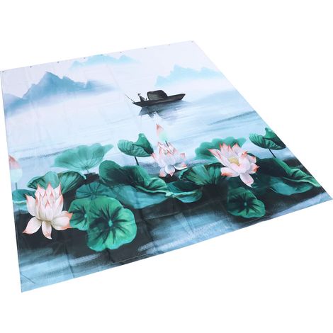 Tenda da doccia impermeabile, morbida e resistente, ideale per sala da pranzo, soggiorno e camera da letto (180 x 200 cm). (1/5)