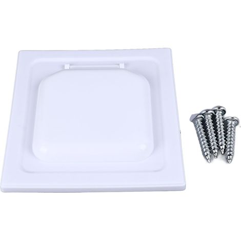 Ortviai Cache-ventilateur double porte en plastique étanche pour sécheuse, diamètre 104 mm, fixation par vis (1/5)