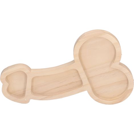 Planche apéritive 24 cm bois naturel, plateau repas pour camping et pique-nique, assiette à charcuterie pour extérieur (1/5)