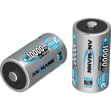 Ansmann maxE HR20 Batteria ricaricabile Torcia (D) NiMH 9300 mAh 1.2 V 1 pz.