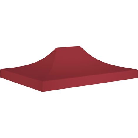 Toit de tente de réception pour belvédère de jardin,Résistant aux UV 4x3 m Bordeaux 270 g/m² -24246 (1/5)
