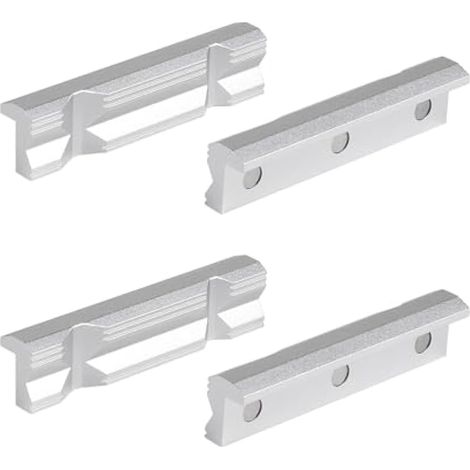 Mâchoires de rechange en alliage d'aluminium de 125 mm avec aimants et prismes pour la protection de l'étau (1/5)