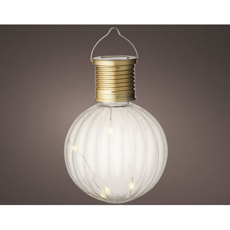 Lampadina solare bianco caldo