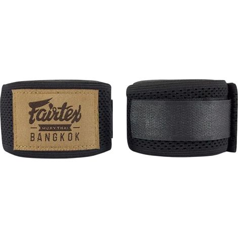 Fairtex Elastische HW4 Boxbandagen Schwarz 4,5 m (1/2)