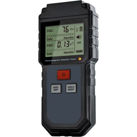 Détecteur de Champs Électromagnétiques Portable avec Écran LCD HD - Moniteur EMF de Poche (1/3)