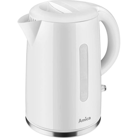 BOUILLOIRE AMICA KF1001 BLANC PLASTIQUE 2200 W 1,7 L - MARQUE : AMICA - EAN : 5906006940485 1194048 (1/5)