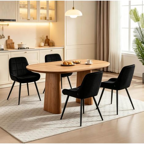 Akzentstühle,Funktionellen Küchenstühle,Wohnzimmer Stuhl Set,Essstühle mit Hohem Gepolstertem Sitz,Stilvollen Home Office Stühle(4PCS Essstühle) (1/5)
