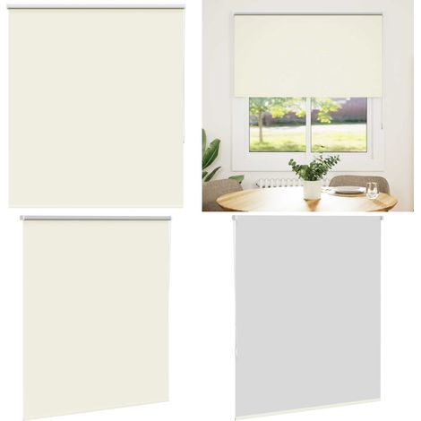 vidaXL Store enrouleur occultant blanc cassé 120x175 cm largeur tissu (1/5)