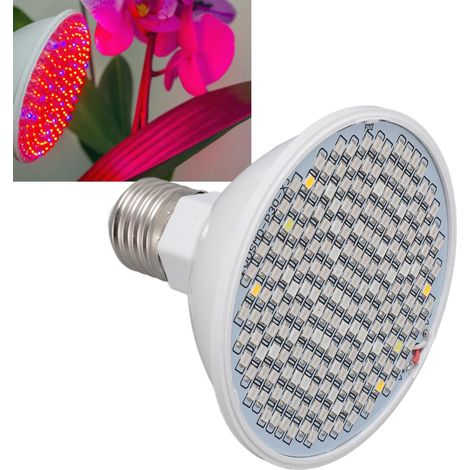 8W 200 LED-Gartenbaulampe mit Wärmeableitung, Vollspektrum-Gewächshaus-/Gemüselampe für den Innenbereich (E27) (1/5)