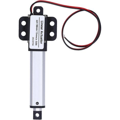 Actionneur linéaire 50 mm 12 V CC, interrupteur de fin de course interne silencieux, mini-moteur d'actionneur linéaire électrique pour