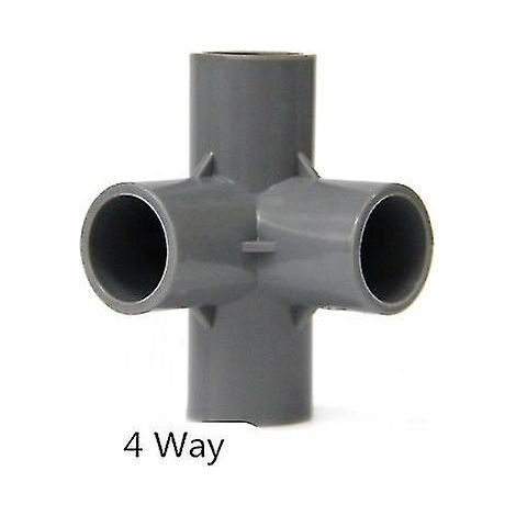 Raccords de tuyau PVC 3, 4, 5 ou 6 voies, répartiteur de tuyau d'arrosage 20-50 mm, adaptateur de connexion pour tuyau d'arrosage de jardin, raccord pour étagère DIY 25 mm, 4 voies 25 mm