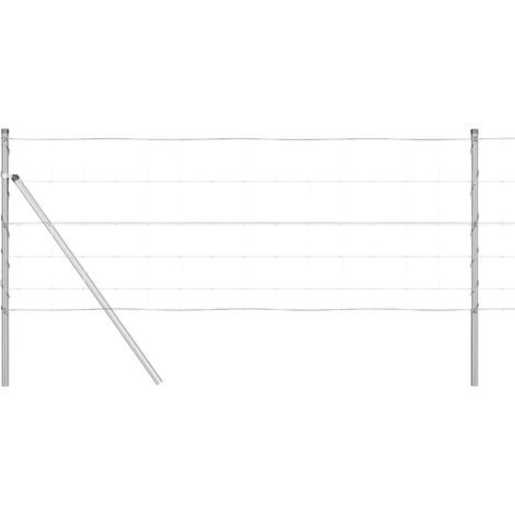 Maison Exclusive - Ground Fix Geschweißter Drahtzaun 100 x 0,8 m