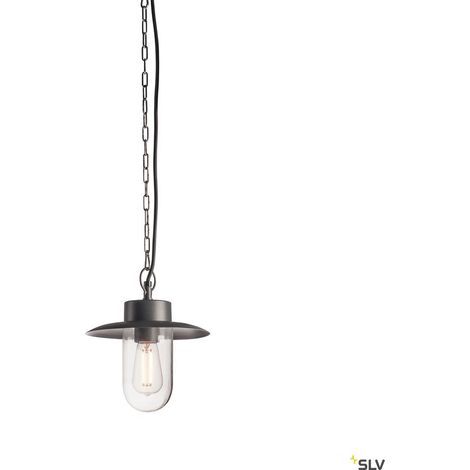 Suspension extérieure MOLAT gris E27 60W max IP44 - SLV - 1000821 (1/5)