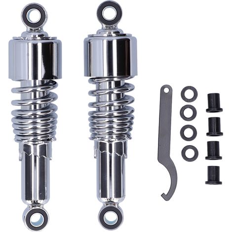 Paire d'amortisseurs moto 10.5 pouces chromés pour XL883 XL883R XL1200R XL1200L (1/5)