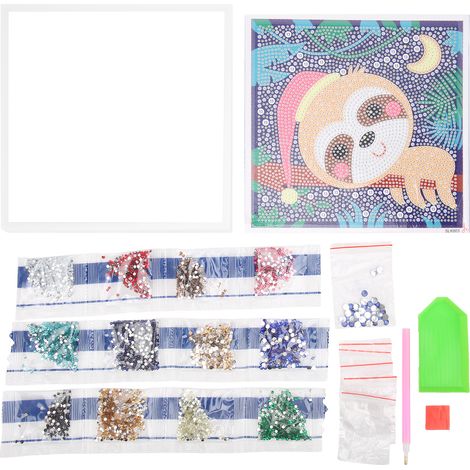Rhinestone Painting Set DIY Easily Install Reusable HandMade Rhinestone Painting for Relaxation Home Wall Decor (1/5)