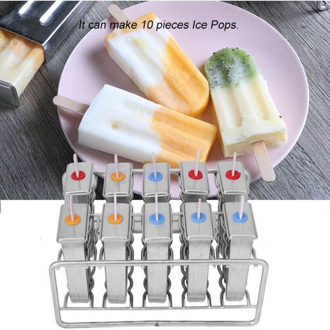 100 stücke Edelstahl Eis Pop Formen Runde Kopf Popsicle Stick Halter  FLITI