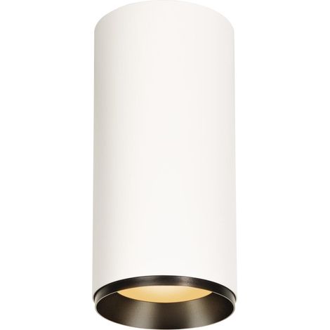 Spot en saillie Numinos XL Cylindre blanc/noir 2700K - 24 deg - 1005690