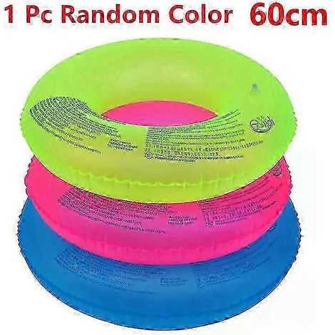 Bouée gonflable colorée pour bébé, accessoire de loisirs aquatiques à utiliser sous surveillance.-AquaForge (1/4)