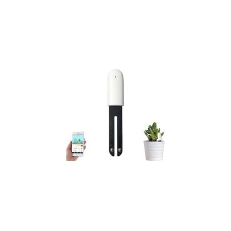 4 Hop 1 Capteur Testeur de Sol, Humidité Plante Meter Sol, Intelligente Hygrometre Plante, Surveillance Automatique du Niveau D'humidité/Lumière/Fertilité/Température, pour Mijia APP (1 Packs) (1/4)