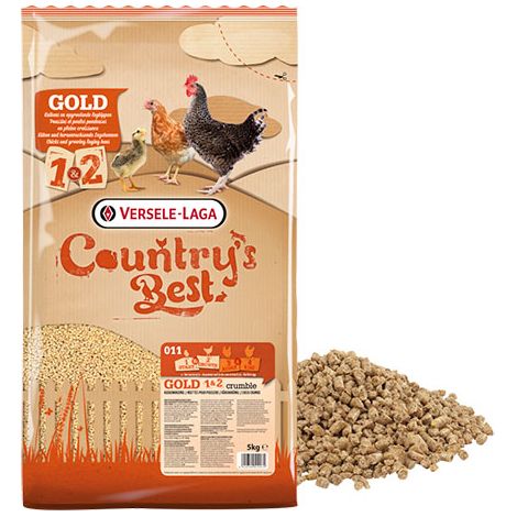 Gold 1&2 - Pienso para Pollitos de gallina en migaja de Versele Laga - 5 kg