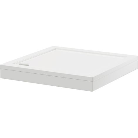 Pearlstone 1000mm x 1000mm x 40mm Square Shower Tray and Plinth (1/5)