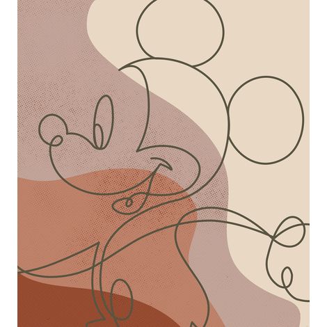 Poster XXL Disney Mickey -Dessin au trait- l250 x H280 cm (1/5)