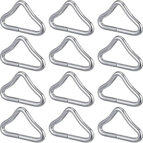 Metal Triangular Connectors for Trampoline, Pack of 30, Heavy Duty, Net Repair and Outdoor Accessories -