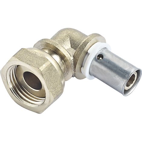 Comap – Coudes 90° pour tubes PER à sertir écrou libre – Femelle 3/8" (12x17) – Diamètre ⌀12x1,1 mm – Raccords PexPress – 7096103U