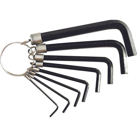 Utilia SERIE CHIAVI MASCHIO ESAGONALI 8 PZ.