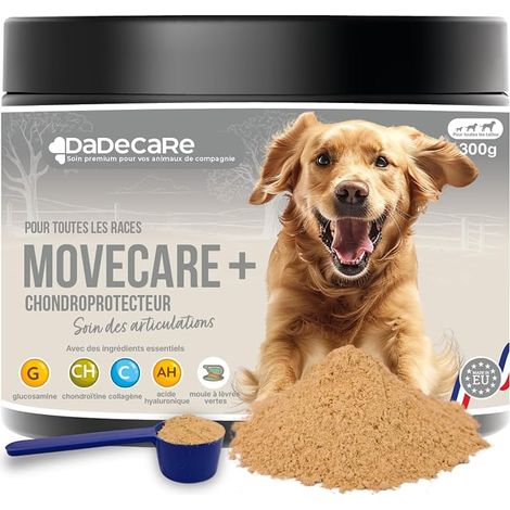 Chondroprotecteur Chiens 300g Supplément poudre articulations du chien moule verte glucosamine chondroïtine acide hyaluronique Condoprotecteurs pour la santé des articulations (1/5)