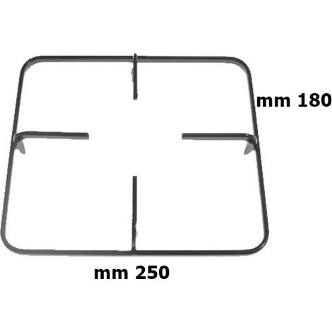 Star griglia griglie 1 fuoco mm 250 x 212  piattina nera cucina gas p 5557