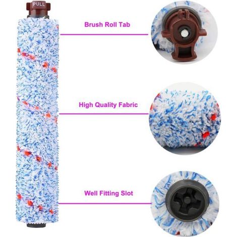 Remplacement 1868 CrossWave Multi-Surface Brosse, Rouleau de Brosse Accessoire pour Bissell CrossWave 17132, 1785, 1926, 2225N, 2519 (1/5)
