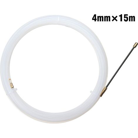 Enfile-câble mural en nylon, enfile-câble électrique, guide-câble réseau, tire-câble, perforateur de tubes, 4 mm x 15 m (1/5)